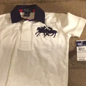 New boys Ralph Lauren polo shirt size6